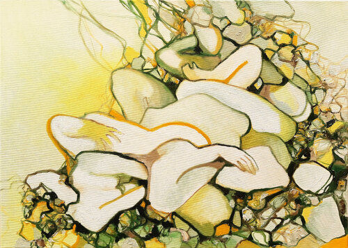 in the hustle and bustle #1 - morning has broken by Jörg Kuplens, 油畫 for Sale on Singulart