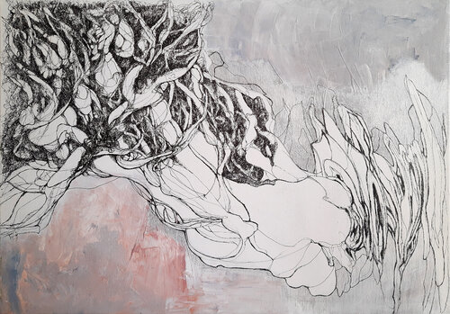 shapes on the wall #5 par Jörg Kuplens, Dessin en vente sur Singulart