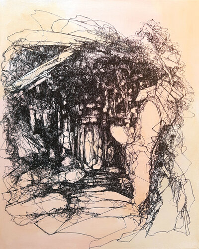 lost spaces #7 - a quiet place by Jörg Kuplens, 소묘 for Sale on Singulart
