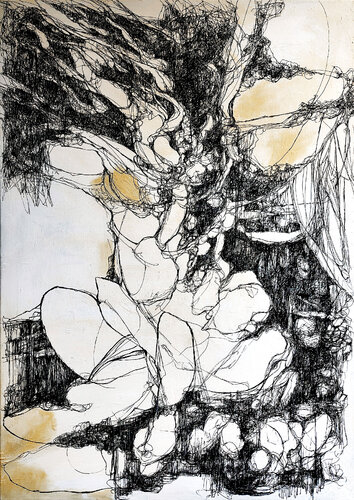 old trees and still moments #2 par Jörg Kuplens, Dessin en vente sur Singulart