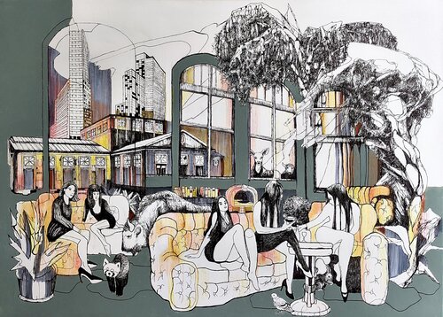 A Lazy Sunday Afternoon at an Old Café Jörg Kuplens