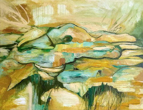 on the way alone - i ride at dawn #1 by Jörg Kuplens, 油畫 for Sale on Singulart