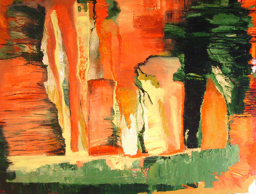 mountain trail by Jörg Kuplens, 油畫 for Sale on Singulart