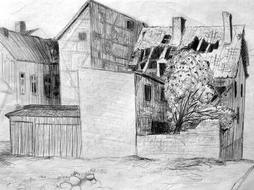 Landschaften - Skizze van Jörg Kuplens, Tekening te koop op Singulart