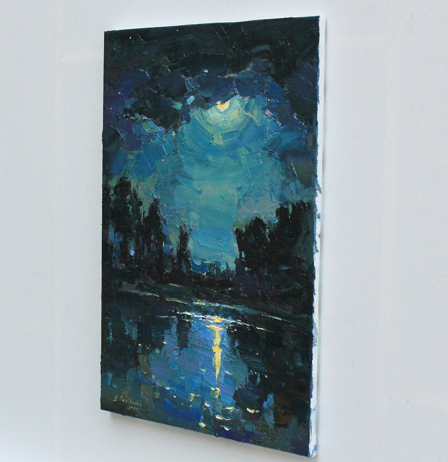 Moon night by Alisa Onipchenko-Cherniakovska (2020) : Painting Oil