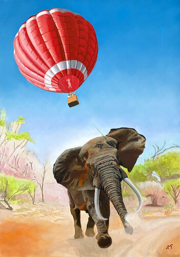 Air safari 2 di Arnaud Feuga, Pittura in vendita su Singulart