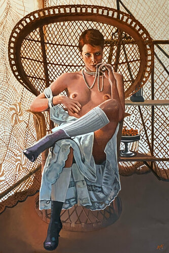 Scène culte 22 - Emmanuelle di Arnaud Feuga, Pittura in vendita su Singulart