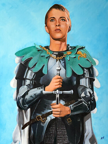 Scène culte 26 - Sainte Jeanne di Arnaud Feuga, Pittura in vendita su Singulart