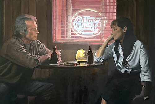 Scène culte 27 - Sur la route de Madison de Arnaud Feuga, Pintura a la venta en Singulart