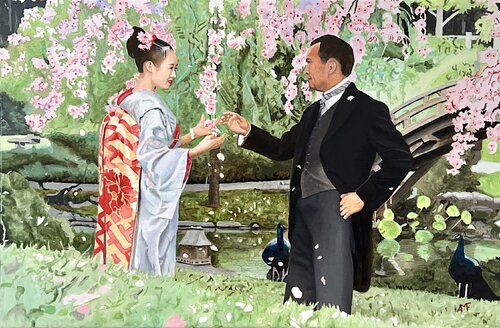 Scène culte 29 - Mémoire d'une geisha von Arnaud Feuga, Malerei kaufen auf Singulart