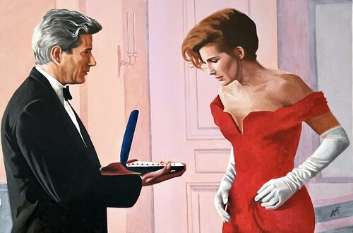 Scène culte 30 - Pretty woman di Arnaud Feuga, Pittura in vendita su Singulart