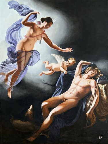 Diane et Endymion di Arnaud Feuga, Pittura in vendita su Singulart