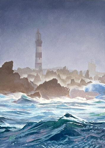 Les dents de l'amer von Arnaud Feuga, Malerei kaufen auf Singulart