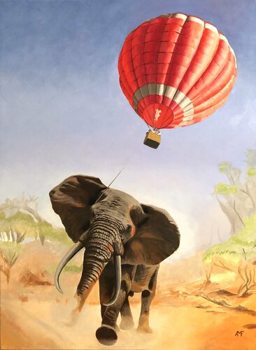 Air safari 1 di Arnaud Feuga, Pittura in vendita su Singulart
