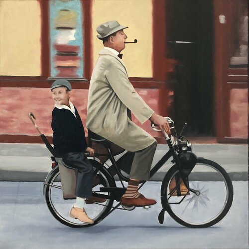 Scène culte 7 - Mon Oncle di Arnaud Feuga, Pittura in vendita su Singulart