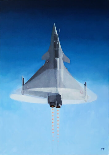 Le Rafale en tutu von Arnaud Feuga, Malerei kaufen auf Singulart