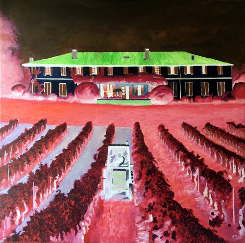 Martian vineyard by Arnaud Feuga, Painting for Sale on Singulart