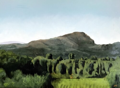 Le Pic Saint-Loup alias le Lion du Golfe di Arnaud Feuga, Pittura in vendita su Singulart