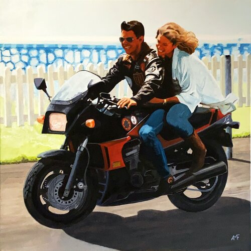 Scène culte 19 - Top gun van Arnaud Feuga, Schilderij te koop op Singulart