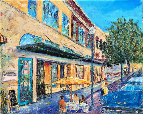 Waco Winery Tasting Room par Lee James, Peinture en vente sur Singulart