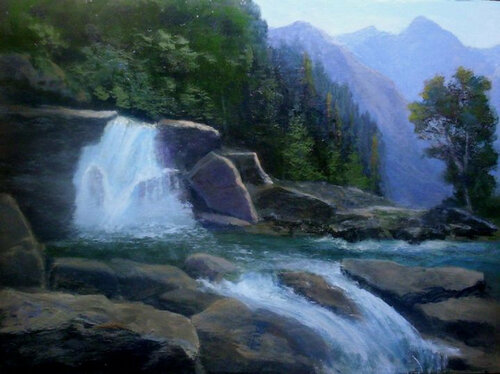 Hidden Falls par Harrison John Perry, Peinture en vente sur Singulart