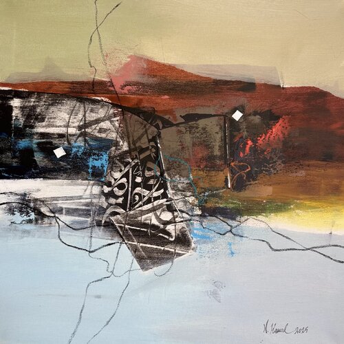 Overlaps 1 di Abdelkader Kamal, Pittura in vendita su Singulart