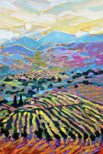 The Valley Of Vineyards by Charles Wallis, Painting for Sale on Singulart