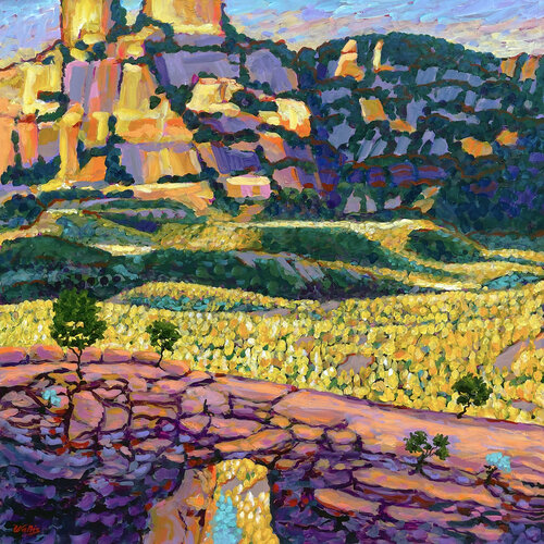 The Devil's Bridge In Sedona Arizona von Charles Wallis, Malerei kaufen auf Singulart
