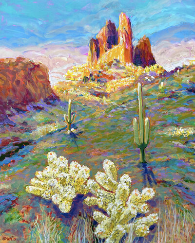 The Kofa Wildlife Preserve by Charles Wallis, Painting for Sale on Singulart