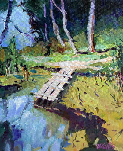 Revisiting The Old Swimming Hole van Charles Wallis, Schilderij te koop op Singulart
