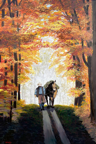 Heading Home, Missed The Short Go Again by Charles Wallis, 油畫 for Sale on Singulart