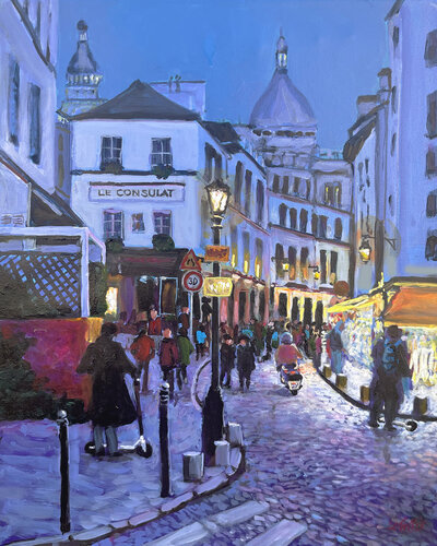 Cold Night In Paris von Charles Wallis, Malerei kaufen auf Singulart