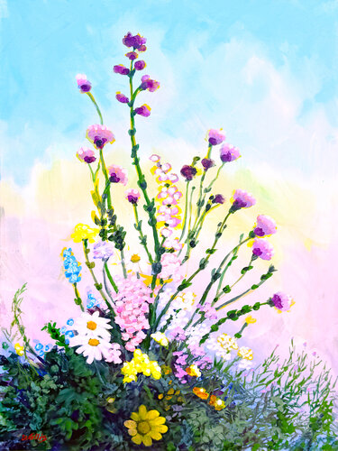 Fleld Flora von Charles Wallis, Malerei kaufen auf Singulart