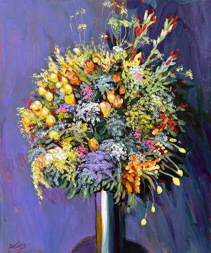 Floral Still LIfe von Charles Wallis, Malerei kaufen auf Singulart