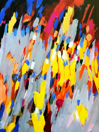 Enligthment And Awareness Are Happening Now van Charles Wallis, Schilderij te koop op Singulart