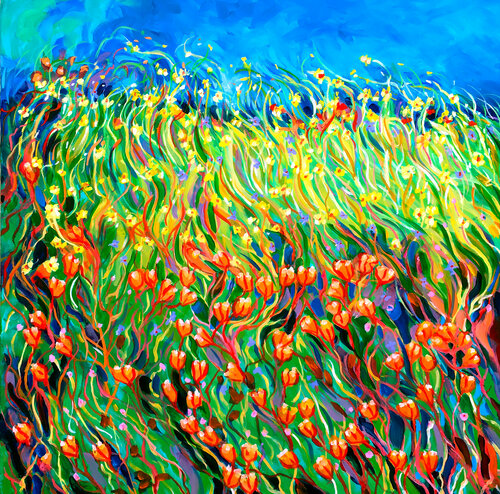 Mountain Meadow #3 van Charles Wallis, Schilderij te koop op Singulart