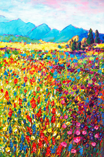 Spring In The Fertile Valley di Charles Wallis, Pittura in vendita su Singulart