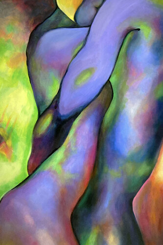 Don't Kiss Me If You Are Afraid Of Thunder par Charles Wallis, Peinture en vente sur Singulart