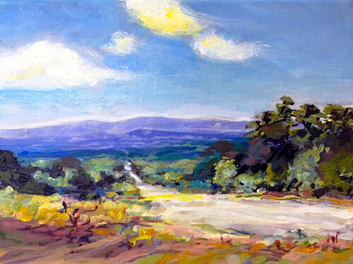 Along A Country Road von Charles Wallis, Malerei kaufen auf Singulart