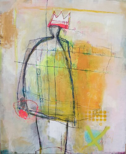 Yellow Queen di Helmtrud Kraienhorst, Pittura in vendita su Singulart