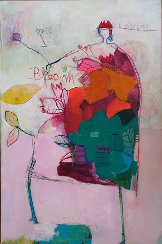 Flowerqueen di Helmtrud Kraienhorst, Pittura in vendita su Singulart