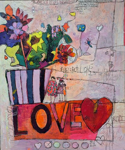 In Love II di Helmtrud Kraienhorst, Pittura in vendita su Singulart