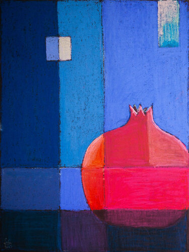"Pomegranate in the moonlight par Fefa Koroleva, Peinture en vente sur Singulart