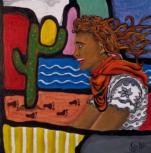 Wild Curls, Wild Soul by José Blanco Lorenzo Blanco Lorenzo, Painting for Sale on Singulart