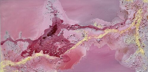 Pink salt lake van Wendy van Putten, Schilderij te koop op Singulart