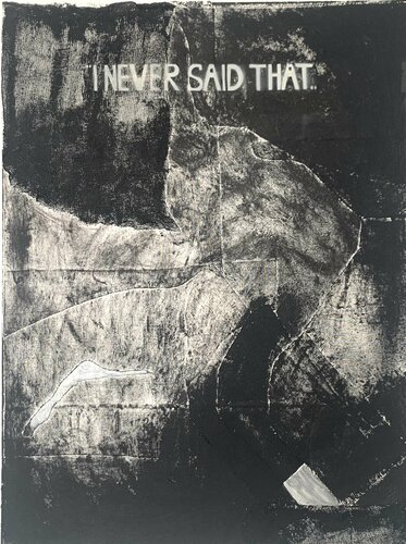 “I never said that” van Wendy van Putten, Schilderij te koop op Singulart