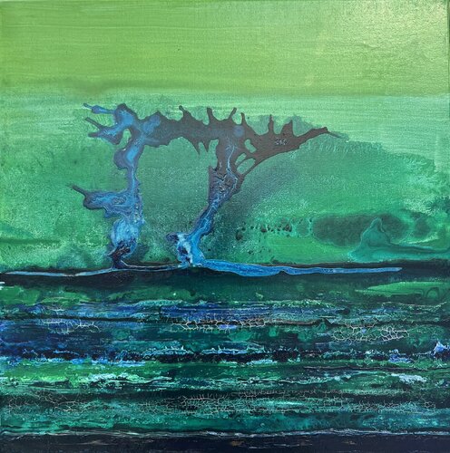 Abstract landscape 1 par Wendy van Putten, Peinture en vente sur Singulart