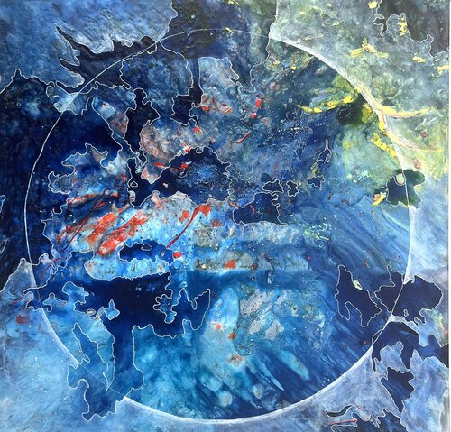 Between the surface di Wendy van Putten, Pittura in vendita su Singulart