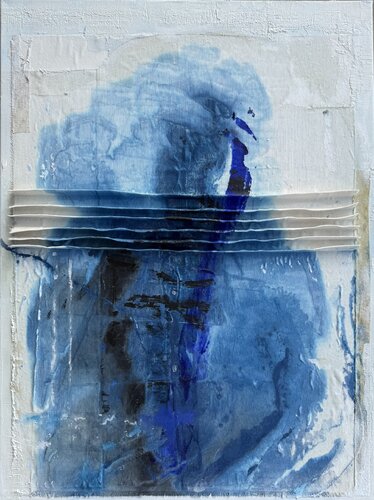 Blue in the distance de Wendy van Putten, Pintura a la venta en Singulart