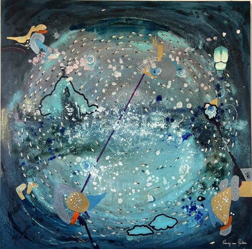 Spinning around di Wendy van Putten, Pittura in vendita su Singulart